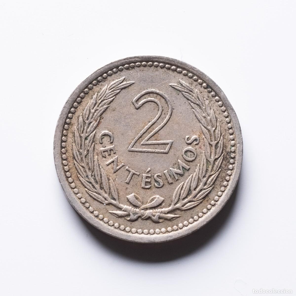 Monedas antiguas de Am&eacute;rica: 2 centesimos 1953 Uruguay - Foto 2