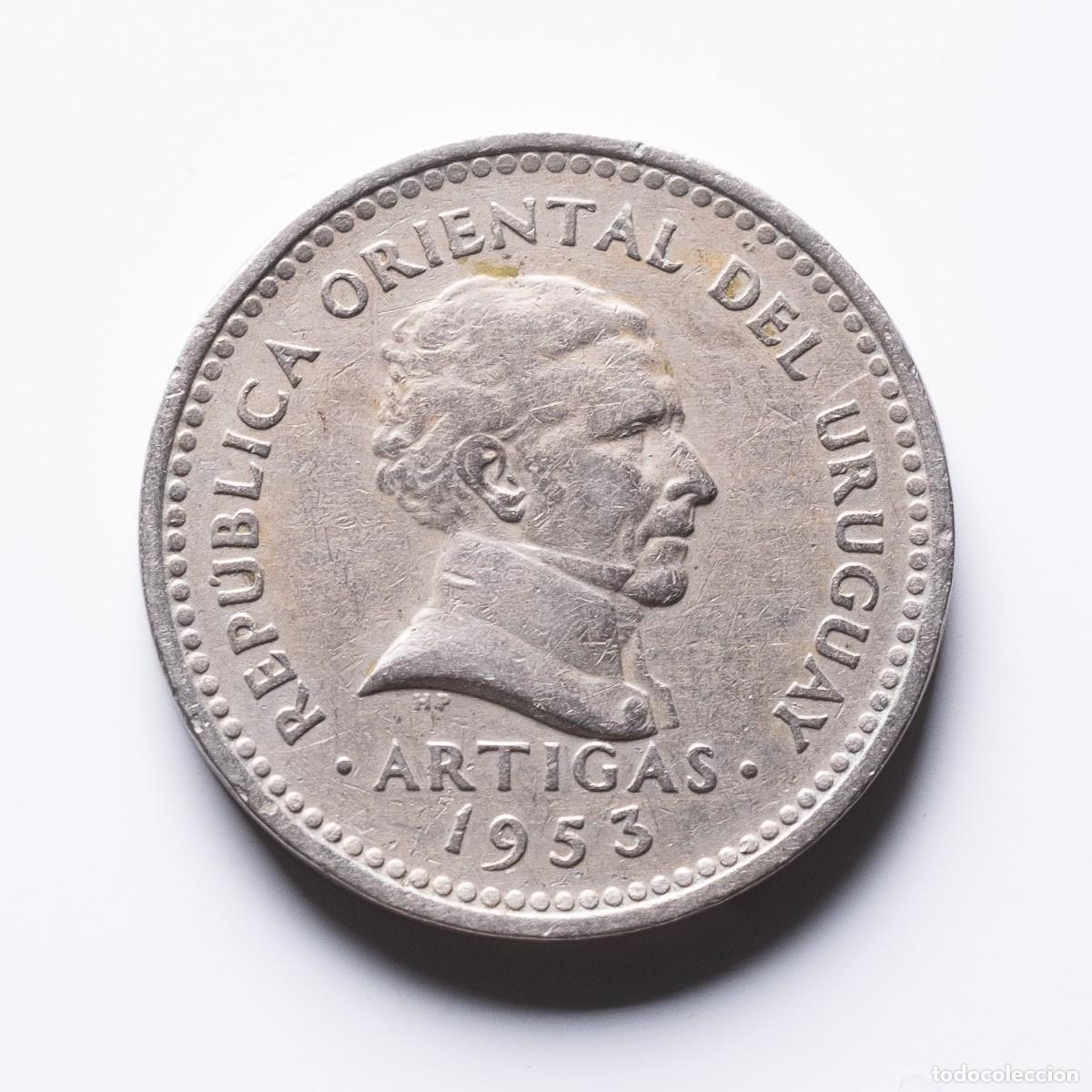 Monedas antiguas de Am&eacute;rica: 5 centesimos 1953 Uruguay - Foto 1