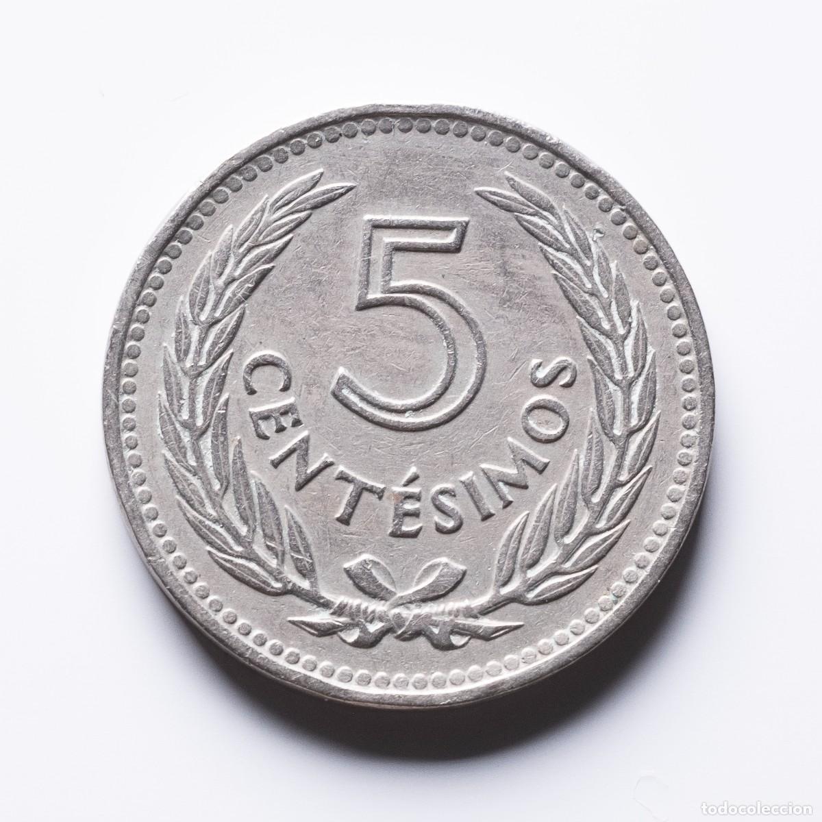 Monedas antiguas de Am&eacute;rica: 5 centesimos 1953 Uruguay - Foto 2