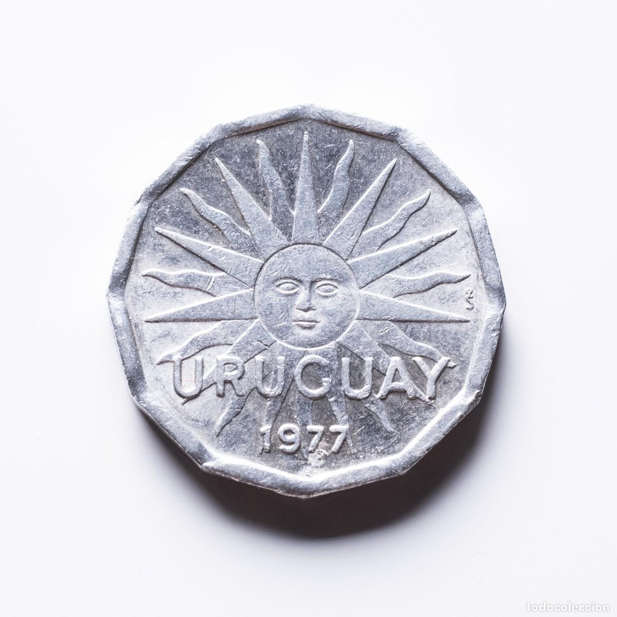 Monedas antiguas de Am&eacute;rica: 2 centesimos 1977 Uruguay - Foto 1