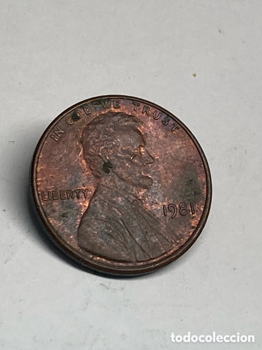 Monedas antiguas de Am&eacute;rica: Moneda 1 cent 1981 USA V39 - Foto 1