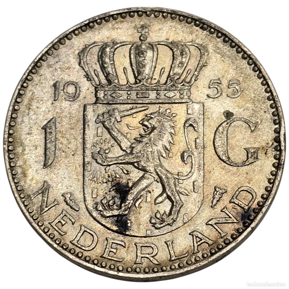 Monedas antiguas de Am&eacute;rica: HOLANDA. GULDEN. 1955. - Foto 2