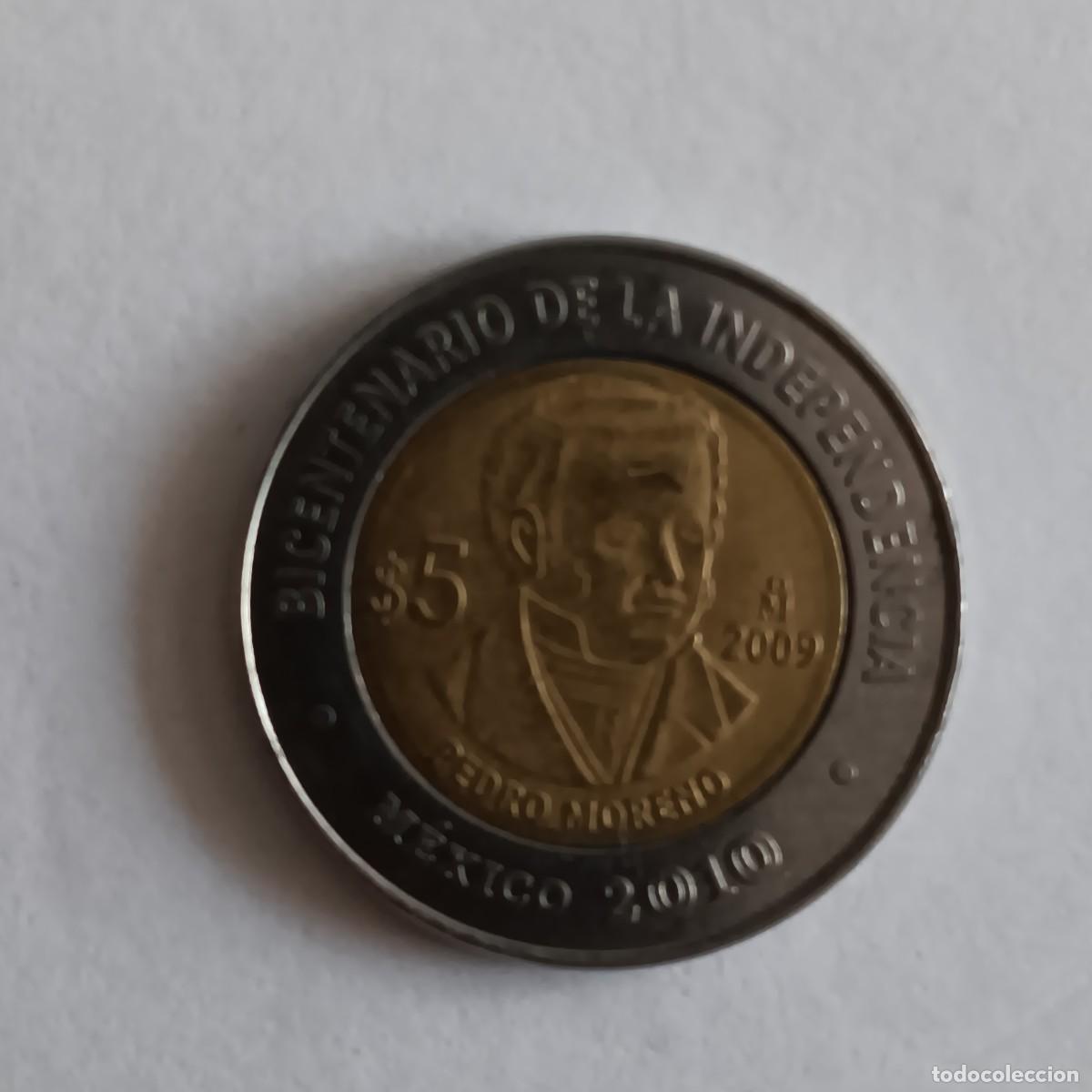 Monedas antiguas de Am&eacute;rica: Monedas Mexico 5$ 2010 n07 - Foto 2