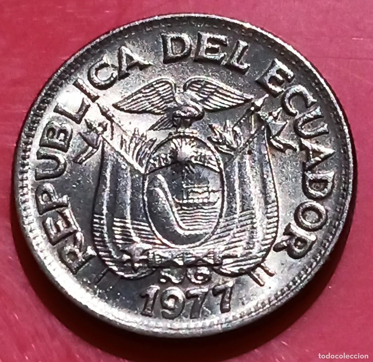 Monedas antiguas de Am&eacute;rica: ECUADOR - 50 CENTAVOS 1977 - BC - Foto 1