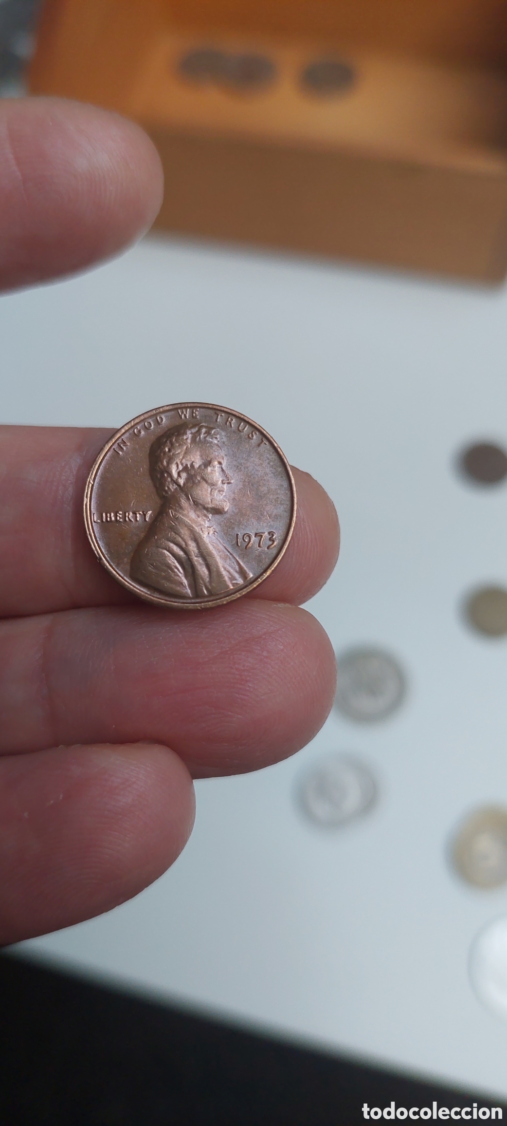 Monedas antiguas de Am&eacute;rica: One Cent Liberty 1973. - Foto 1