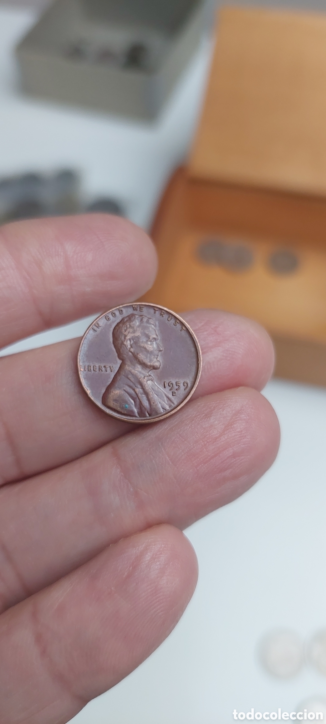 Monedas antiguas de Am&eacute;rica: One Cent Liberty 1959 D - Foto 1