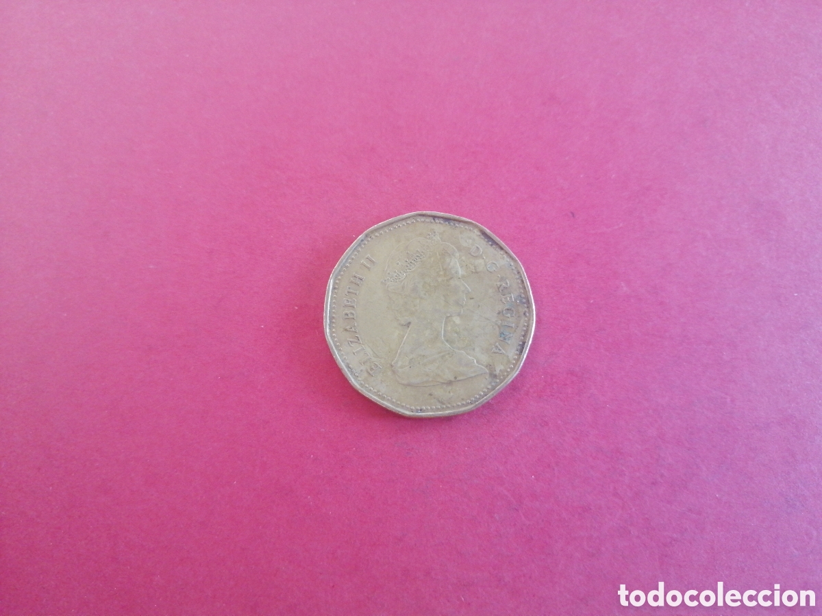 Monedas antiguas de Am&eacute;rica: 1 d&oacute;lar de Canad&aacute; 1988 - Foto 2