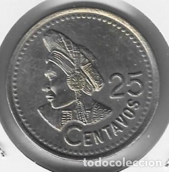 Monedas antiguas de Am&eacute;rica: Guatemala. 1996. Moneda de 25 Centavos - Foto 2