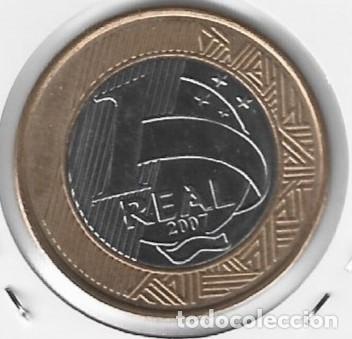 Monedas antiguas de Am&eacute;rica: Brasil. 2007. Moneda de 1 Real. - Foto 2