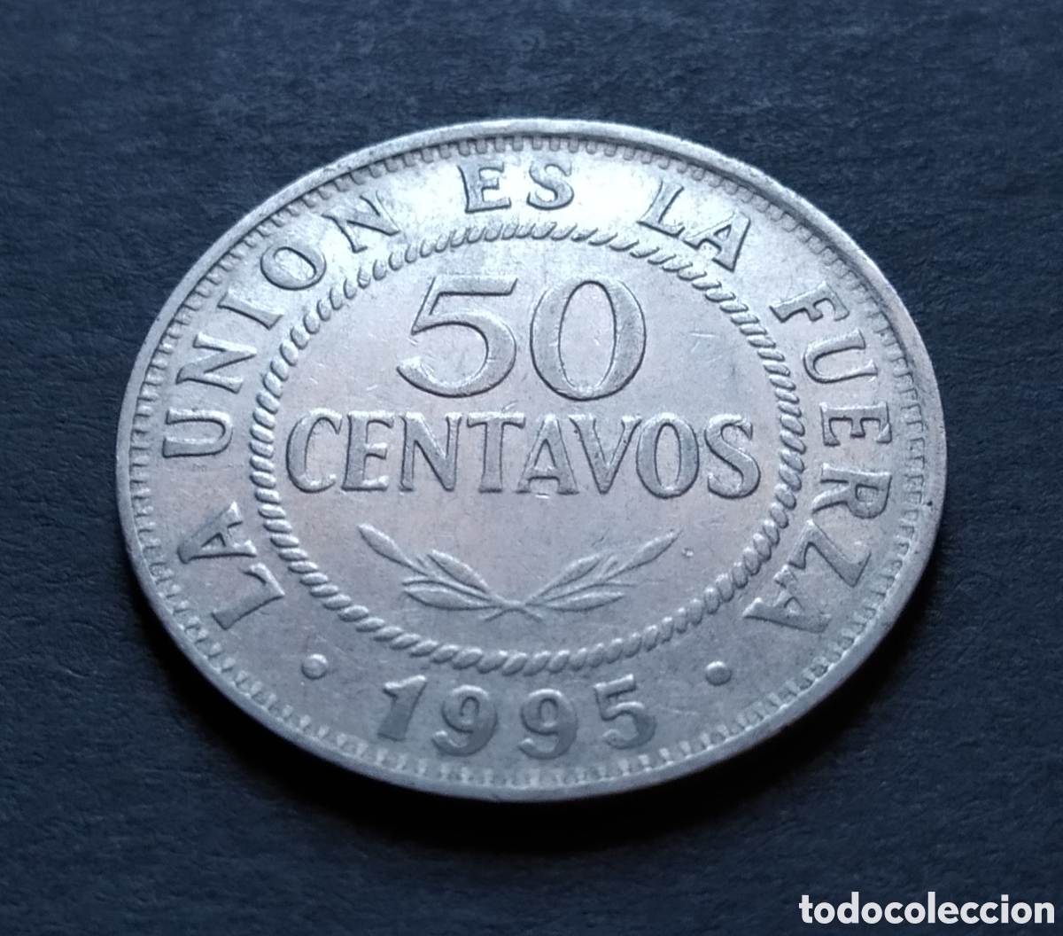 Monedas antiguas de Am&eacute;rica: MONEDA - BOLIVIA 50 CENTAVOS 1995 - Foto 3