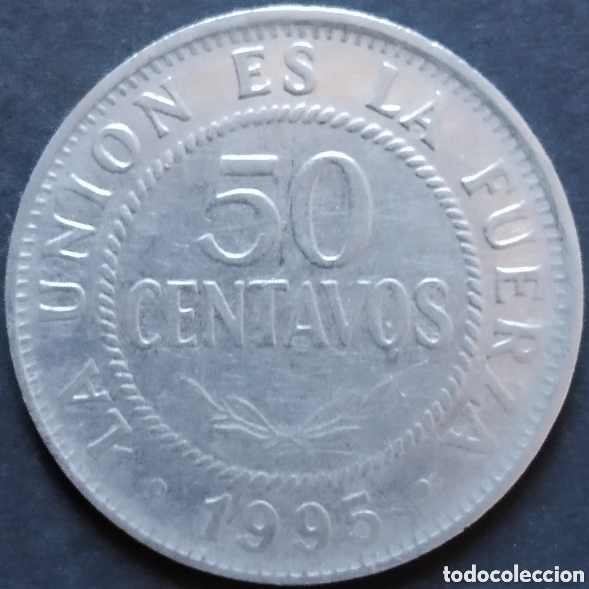 Monedas antiguas de Am&eacute;rica: MONEDA - BOLIVIA 50 CENTAVOS 1995 - Foto 1