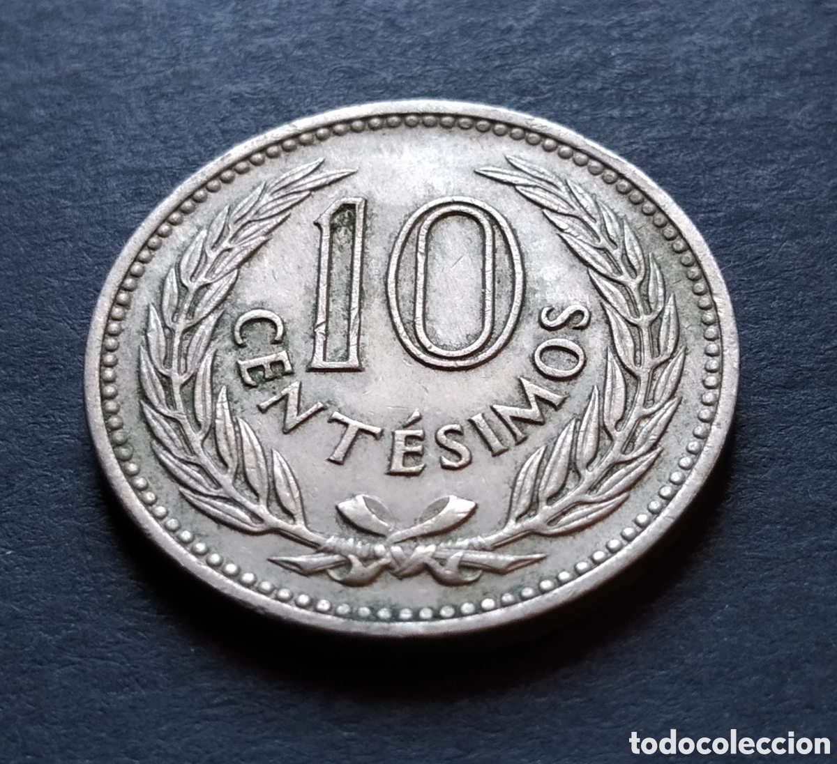Monedas antiguas de Am&eacute;rica: MONEDA - URUGUAY 10 CENT&Eacute;SIMOS 1959 - Foto 3