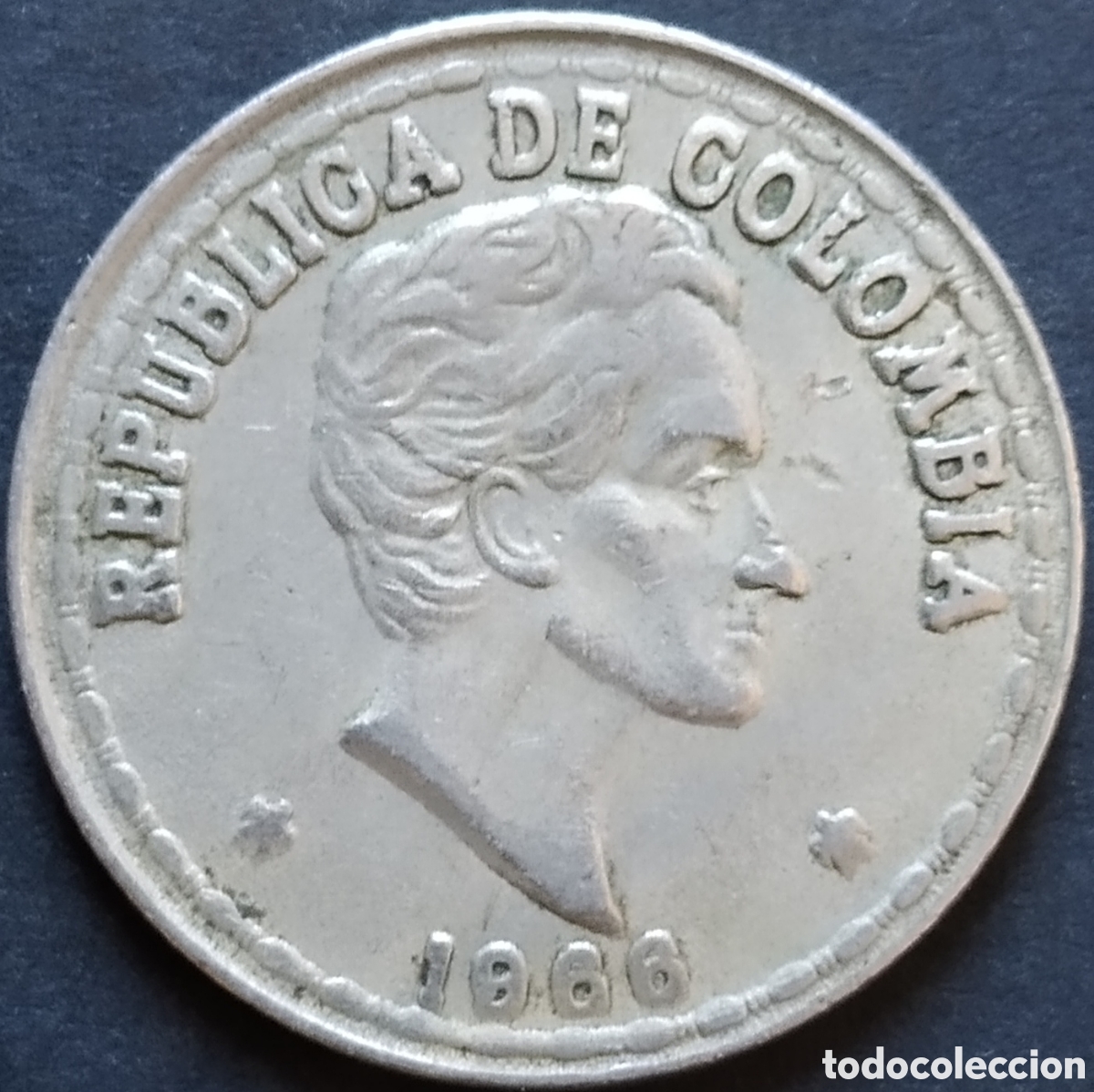 Monedas antiguas de Am&eacute;rica: MONEDA - COLOMBIA 20 CENTAVOS 1966 - Foto 2