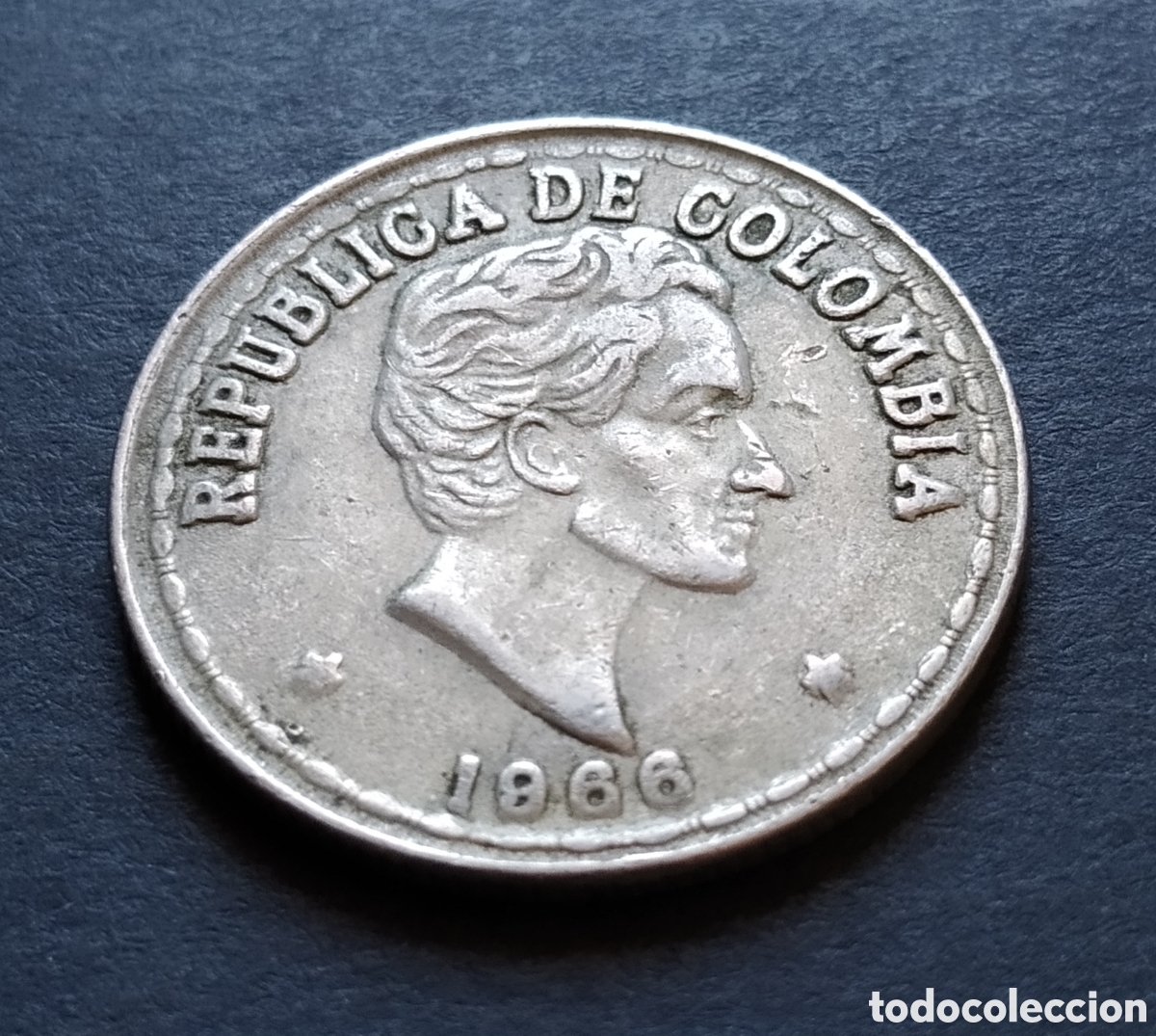 Monedas antiguas de Am&eacute;rica: MONEDA - COLOMBIA 20 CENTAVOS 1966 - Foto 4