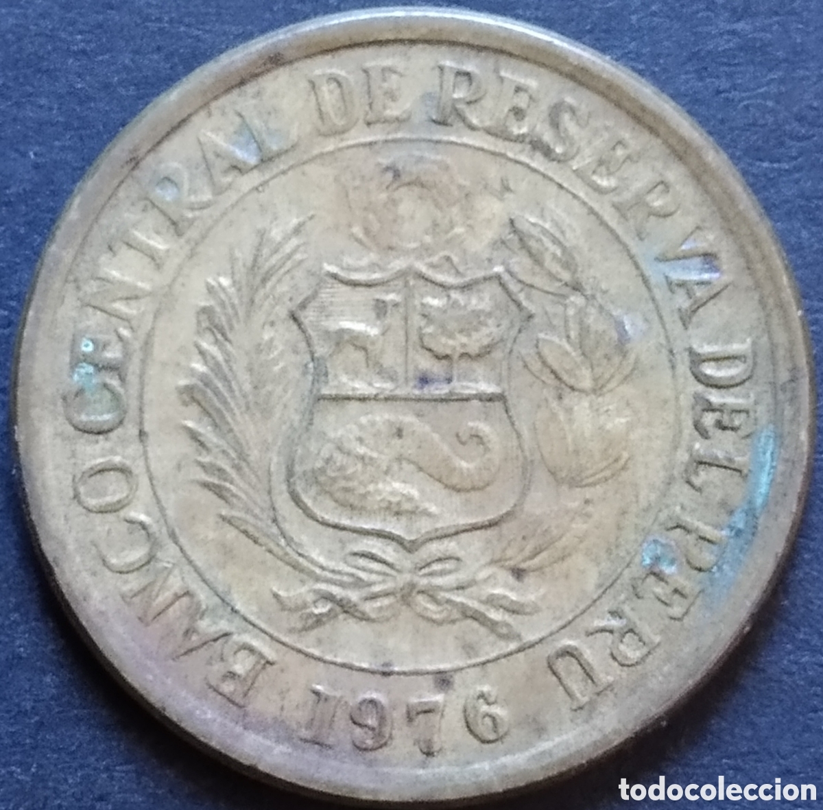 Monedas antiguas de Am&eacute;rica: MONEDA - PER&Uacute; &frac12; SOL DE ORO 1976 - Foto 2
