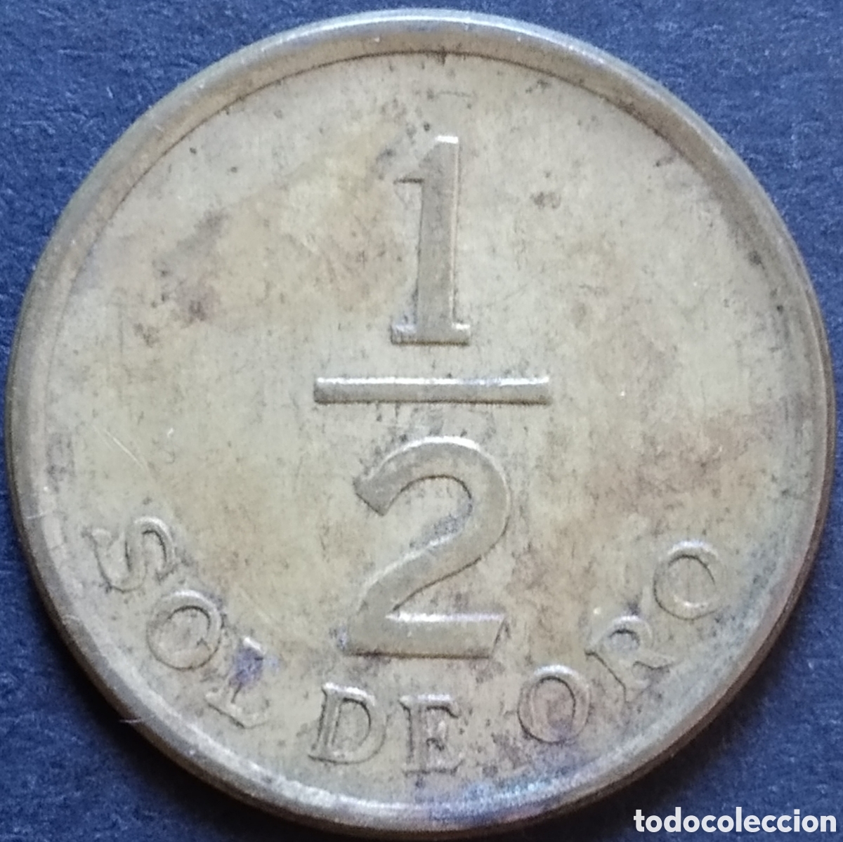 Monedas antiguas de Am&eacute;rica: MONEDA - PER&Uacute; &frac12; SOL DE ORO 1976 - Foto 1
