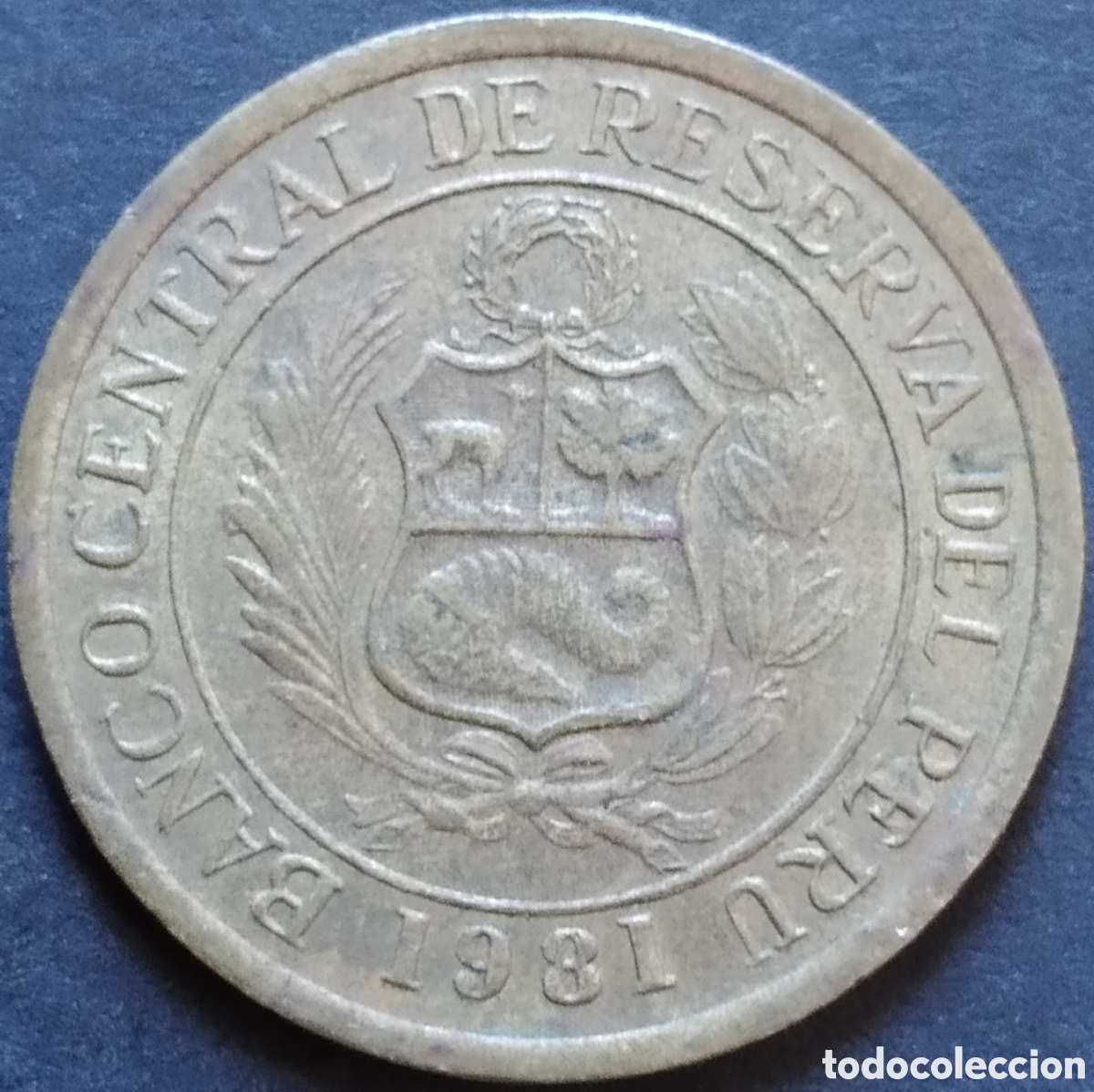 Monedas antiguas de Am&eacute;rica: MONEDA - PER&Uacute; 5 SOLES DE ORO 1981 - Foto 2