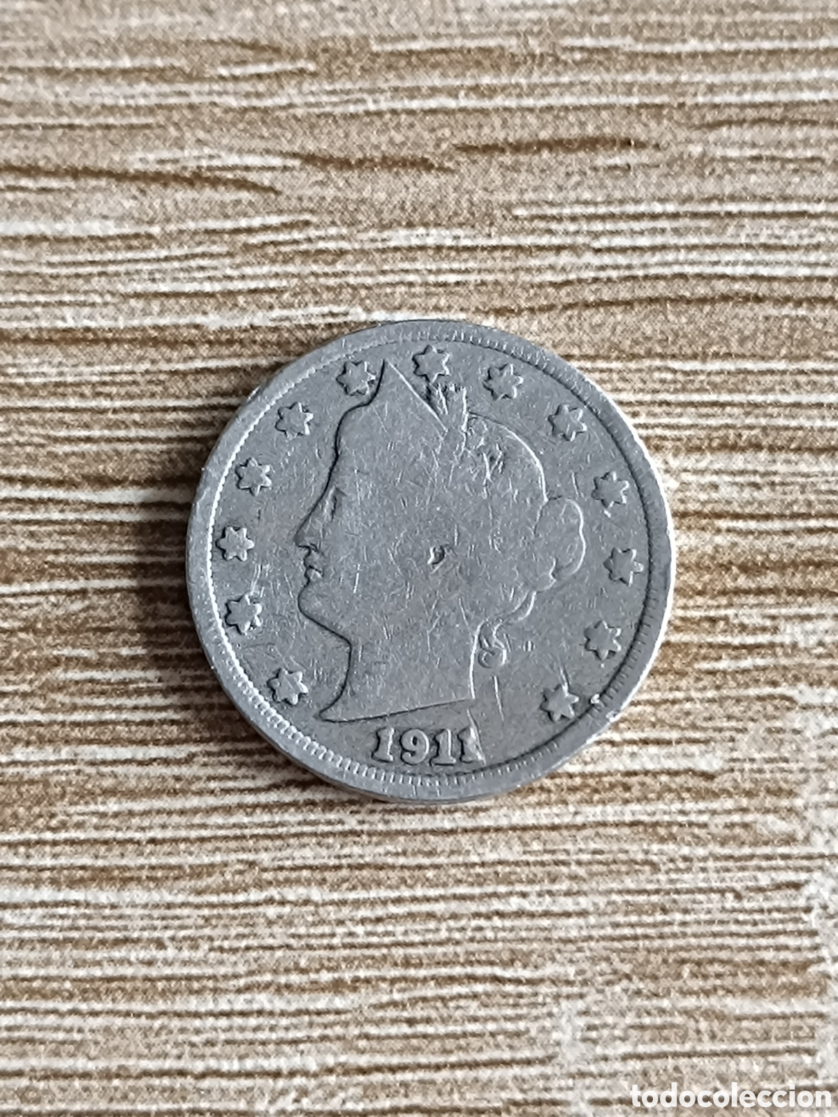 Monedas antiguas de Am&eacute;rica: 5 centavos EEUU 1911 - Foto 1