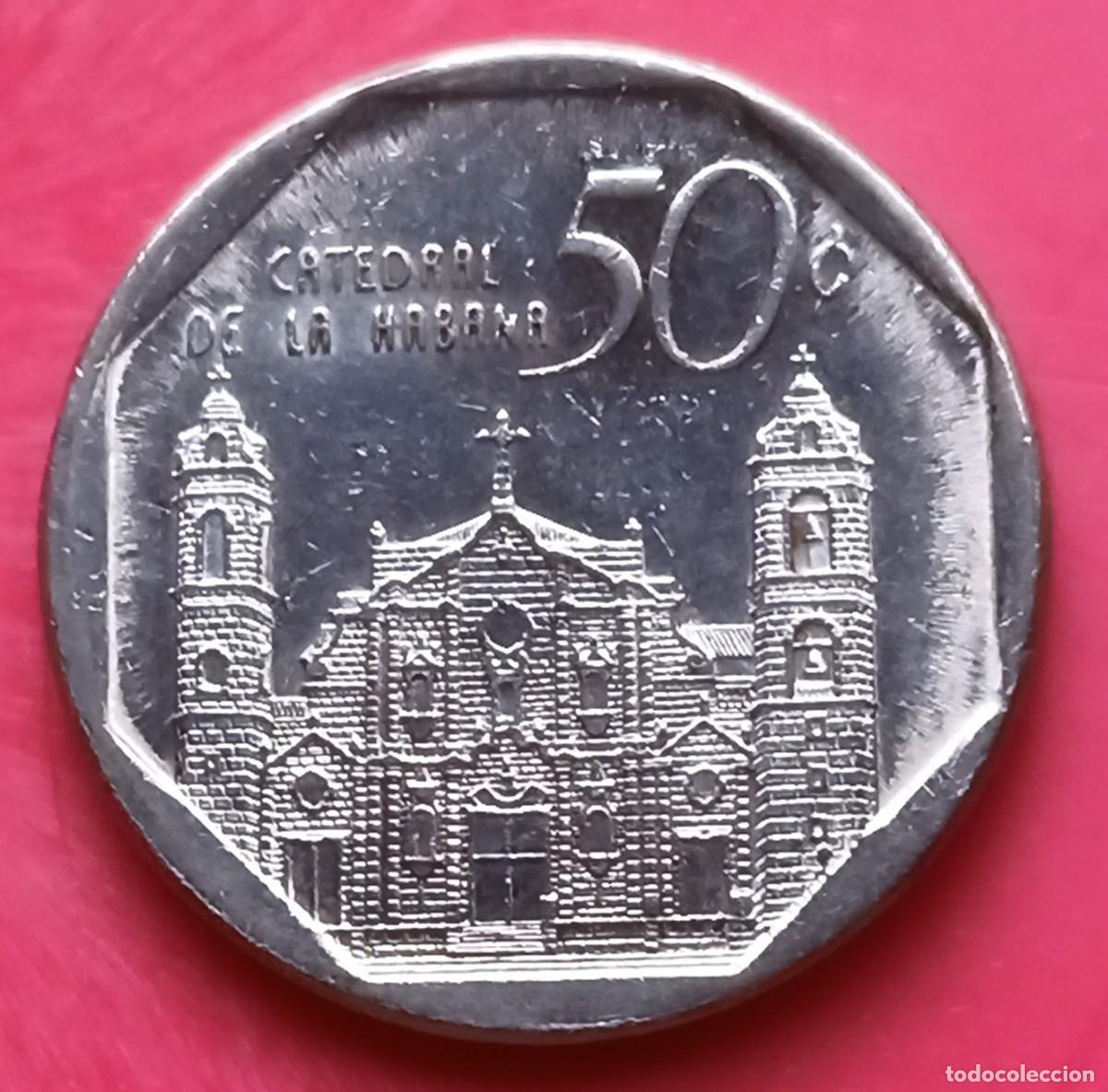 Monedas antiguas de Am&eacute;rica: CUBA - 50 CENTAVOS 2002 - MBC - Foto 2