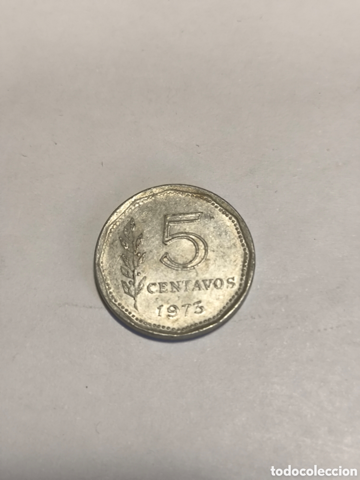 Monedas antiguas de Am&eacute;rica: 5 Centavos Argentina 1973 - Foto 1