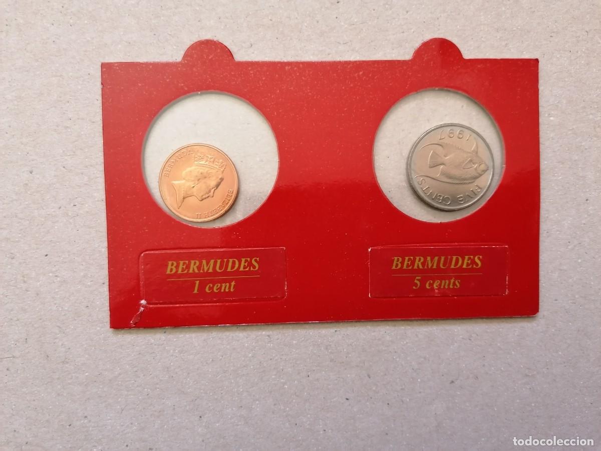Monedas antiguas de Am&eacute;rica: Monedas, Bermudas, 1 cent,1997,5 cent ,1997, sin circular - Foto 1