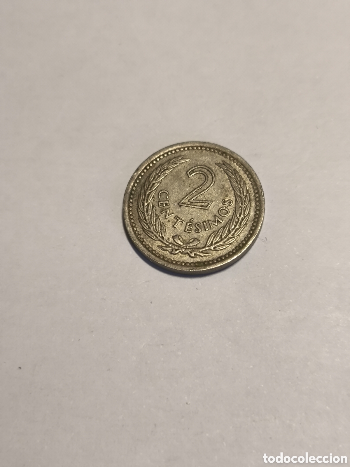 Monedas antiguas de Am&eacute;rica: 2 Cent&eacute;simos Uruguay 1953 - Foto 1
