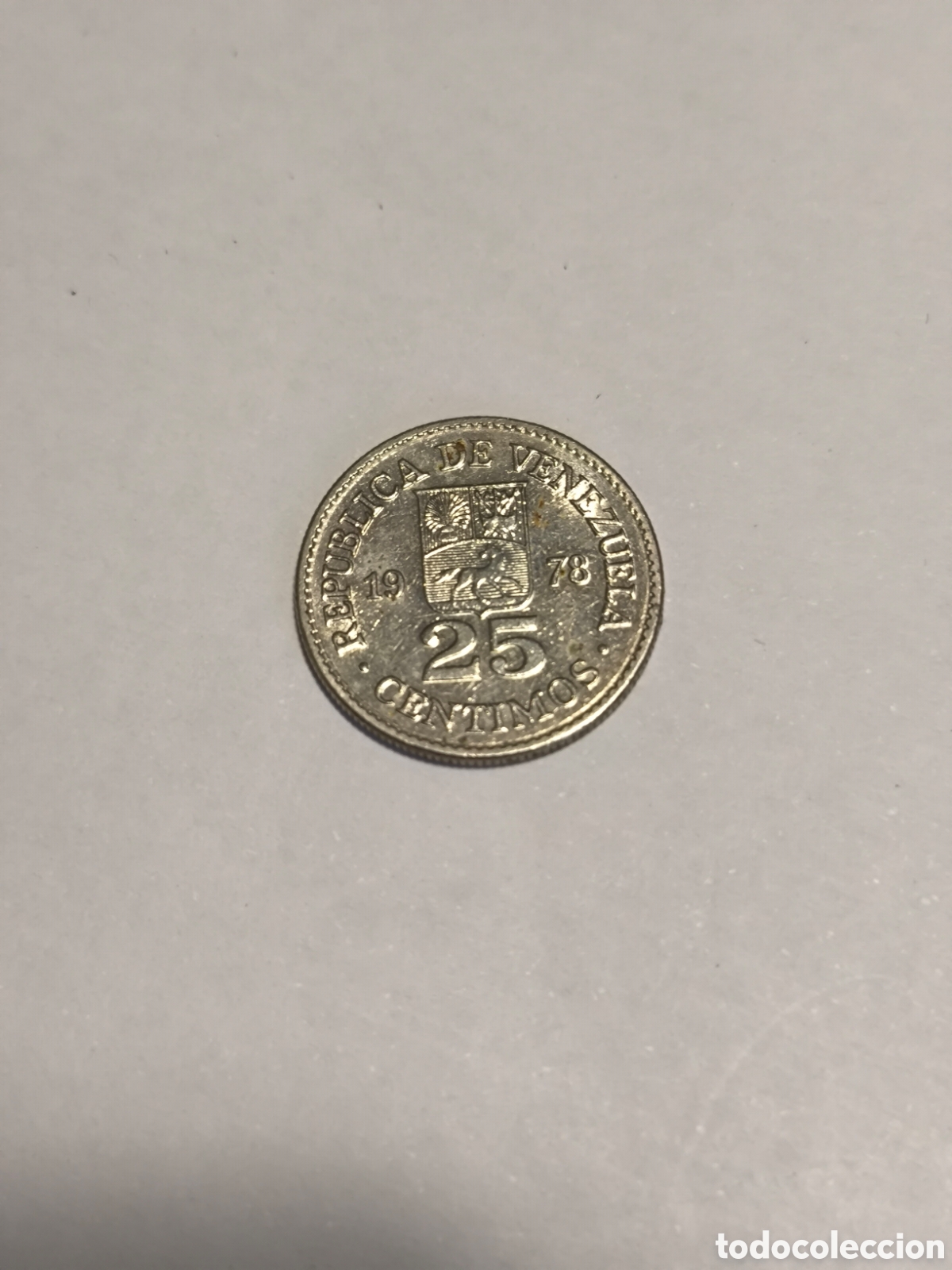 Monedas antiguas de Am&eacute;rica: 25 C&eacute;ntimos Venezuela 1978 - Foto 1