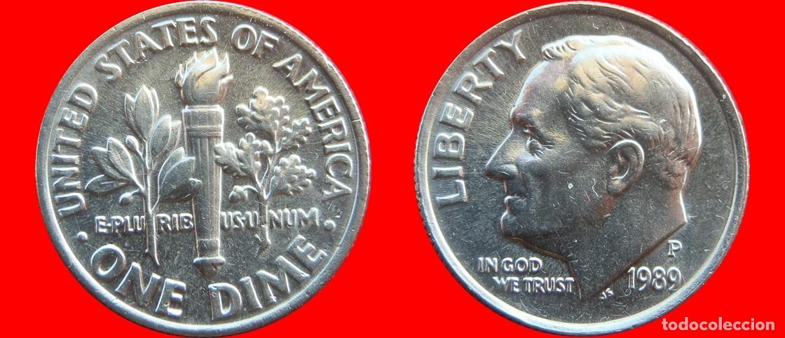 Monnaies anciennes d'Am&eacute;rique: 10 CENTAVOS DIME 1989-P USA-125019