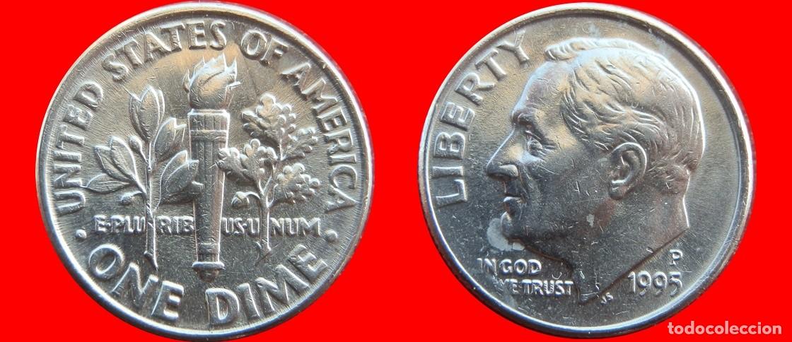 Monnaies anciennes d'Am&eacute;rique: 10 CENTAVOS DIME 1995-P USA-125023