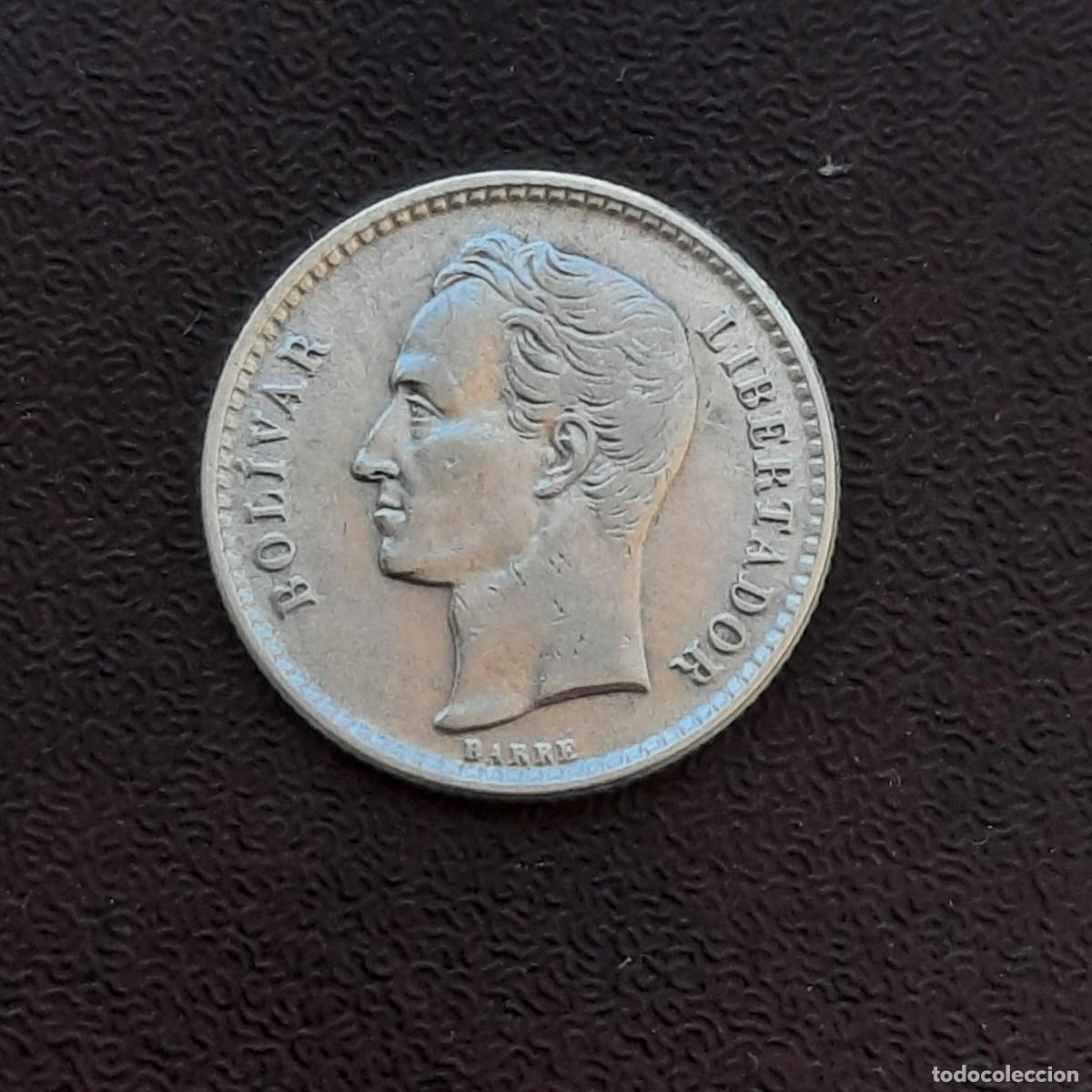 Monnaies anciennes d'Am&eacute;rique: MONEDA 50 CENTIMOS DE BOLIVAR DE VENEZUELA DEL A&Ntilde;O 1954,ORIGINAL%