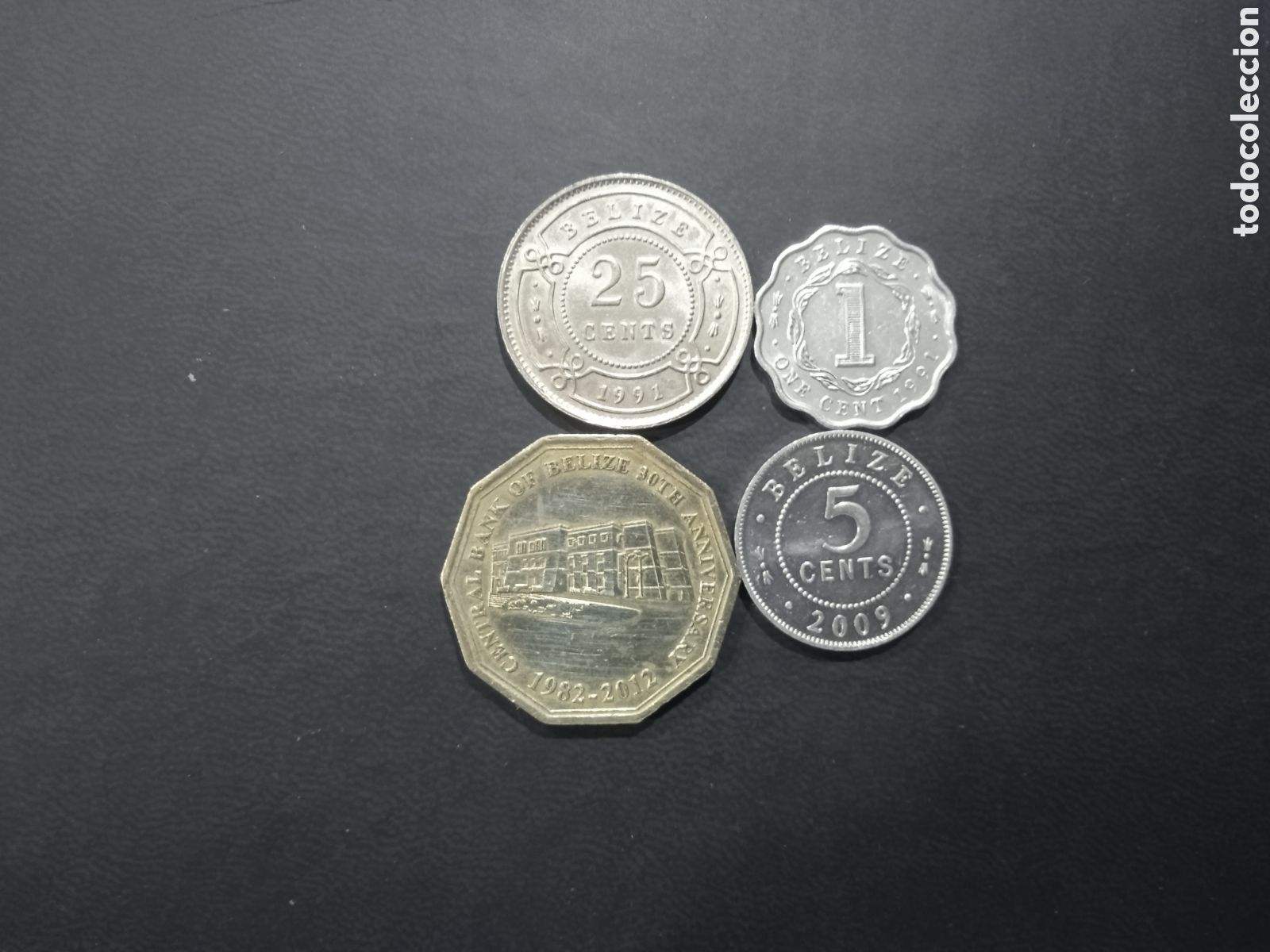 Monedas antiguas de Am&eacute;rica: Conjunto de 4 monedas de Belize dificiles - Foto 1