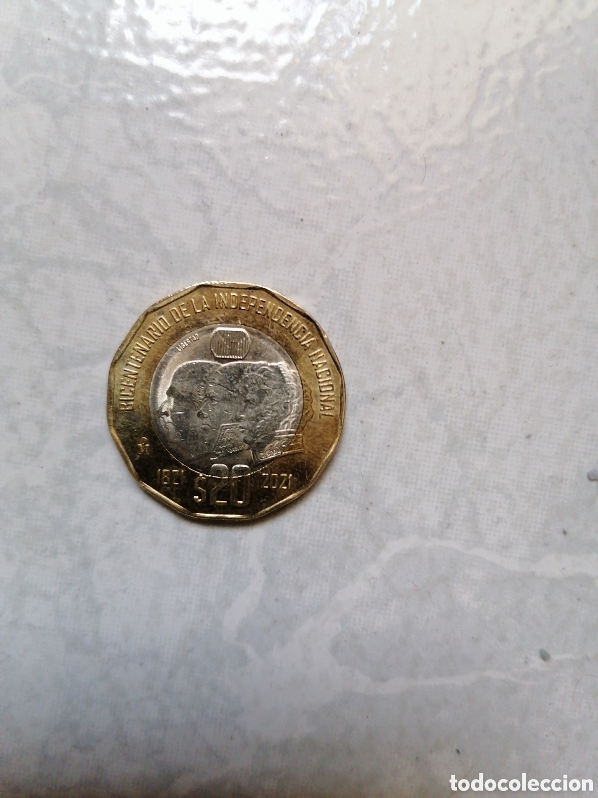 Moedas antigas da Am&eacute;rica: Moneda de $20 del bicentenario de la independencia de M&eacute;xico