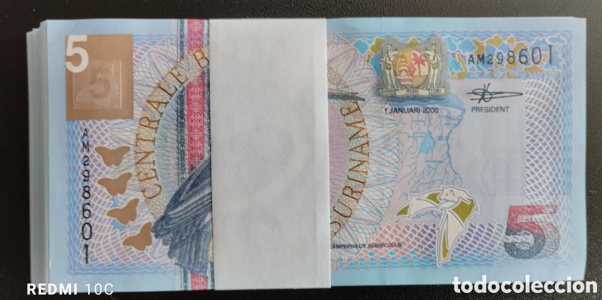 Monedas antiguas de Am&eacute;rica: Billete de Surinam del 2000 - Foto 2