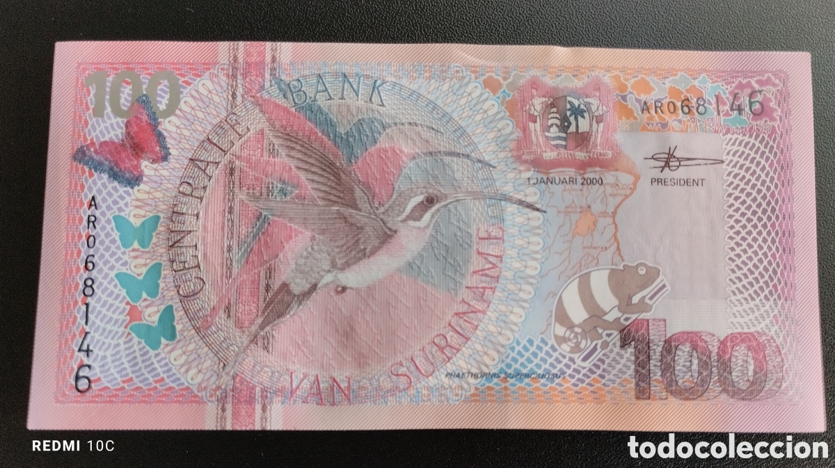 Monedas antiguas de Am&eacute;rica: Billete de Surinam del 2000 - Foto 2