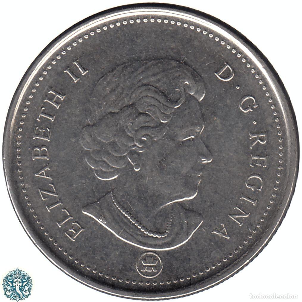 Monedas antiguas de Am&eacute;rica: CANAD&Aacute; 5 Centavos 2016 KM#491 - Foto 2