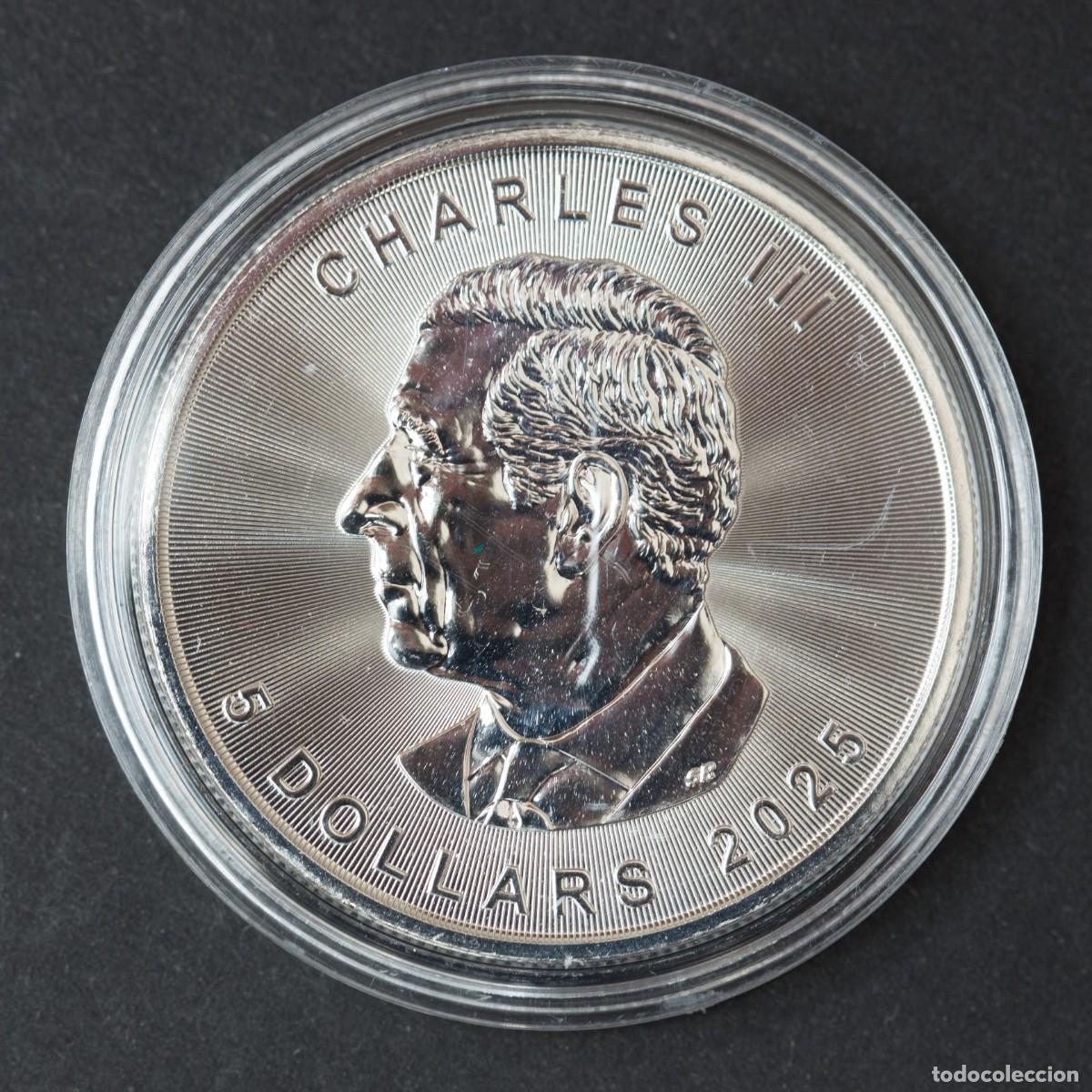 Monedas antiguas de Am&eacute;rica: Maple Leaf. Canad&aacute;. 2025. Onza de plata - Foto 2