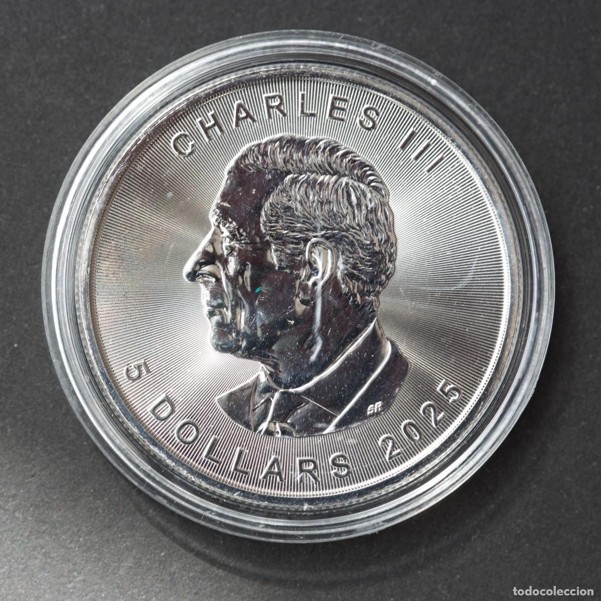 Monedas antiguas de Am&eacute;rica: Maple Leaf. Canad&aacute;. 2025. Onza de plata - Foto 4