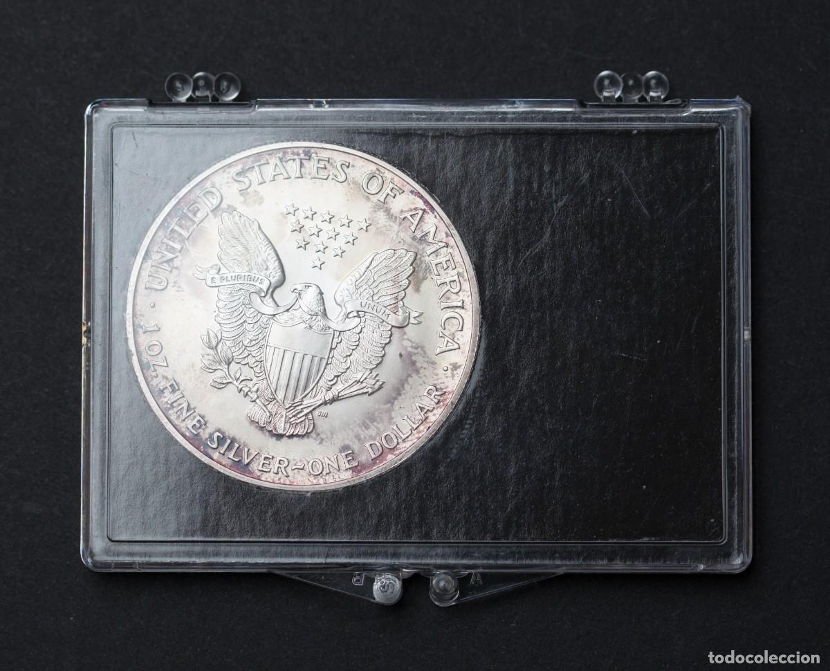 Monedas antiguas de Am&eacute;rica: USA. American Eagle. 2002. Moneda de plata - Foto 3