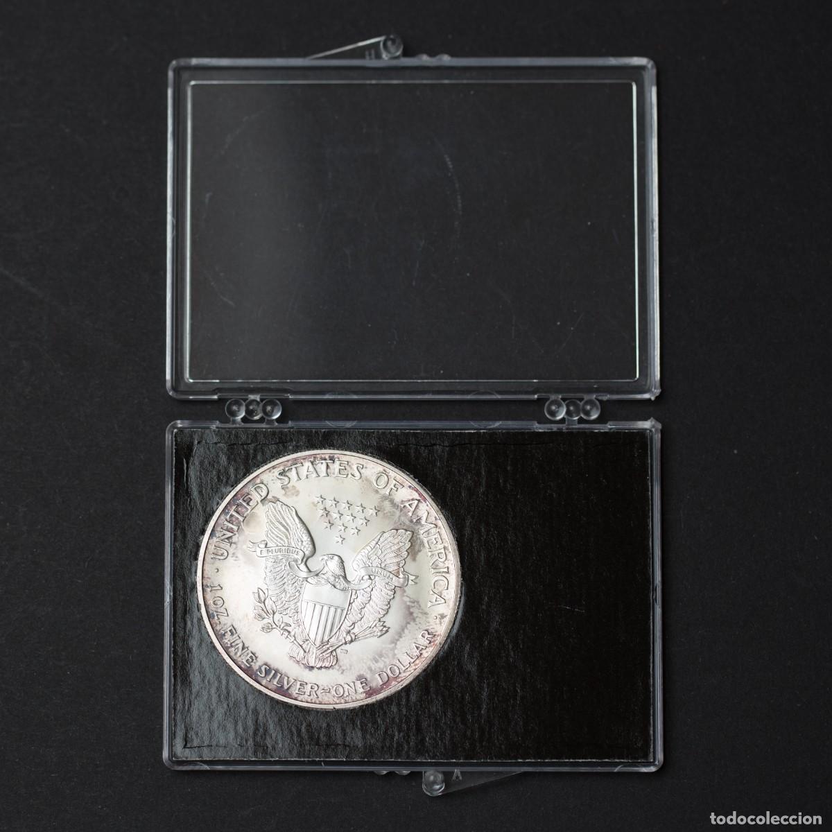 Monedas antiguas de Am&eacute;rica: USA. American Eagle. 2002. Moneda de plata - Foto 4