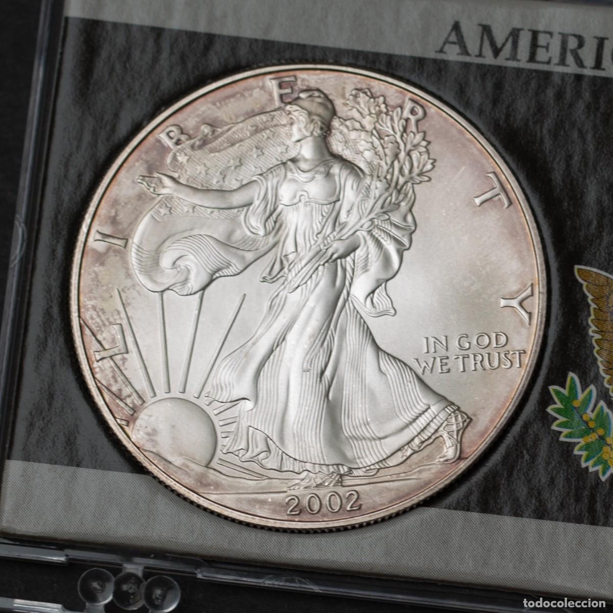 Monedas antiguas de Am&eacute;rica: USA. American Eagle. 2002. Moneda de plata - Foto 5