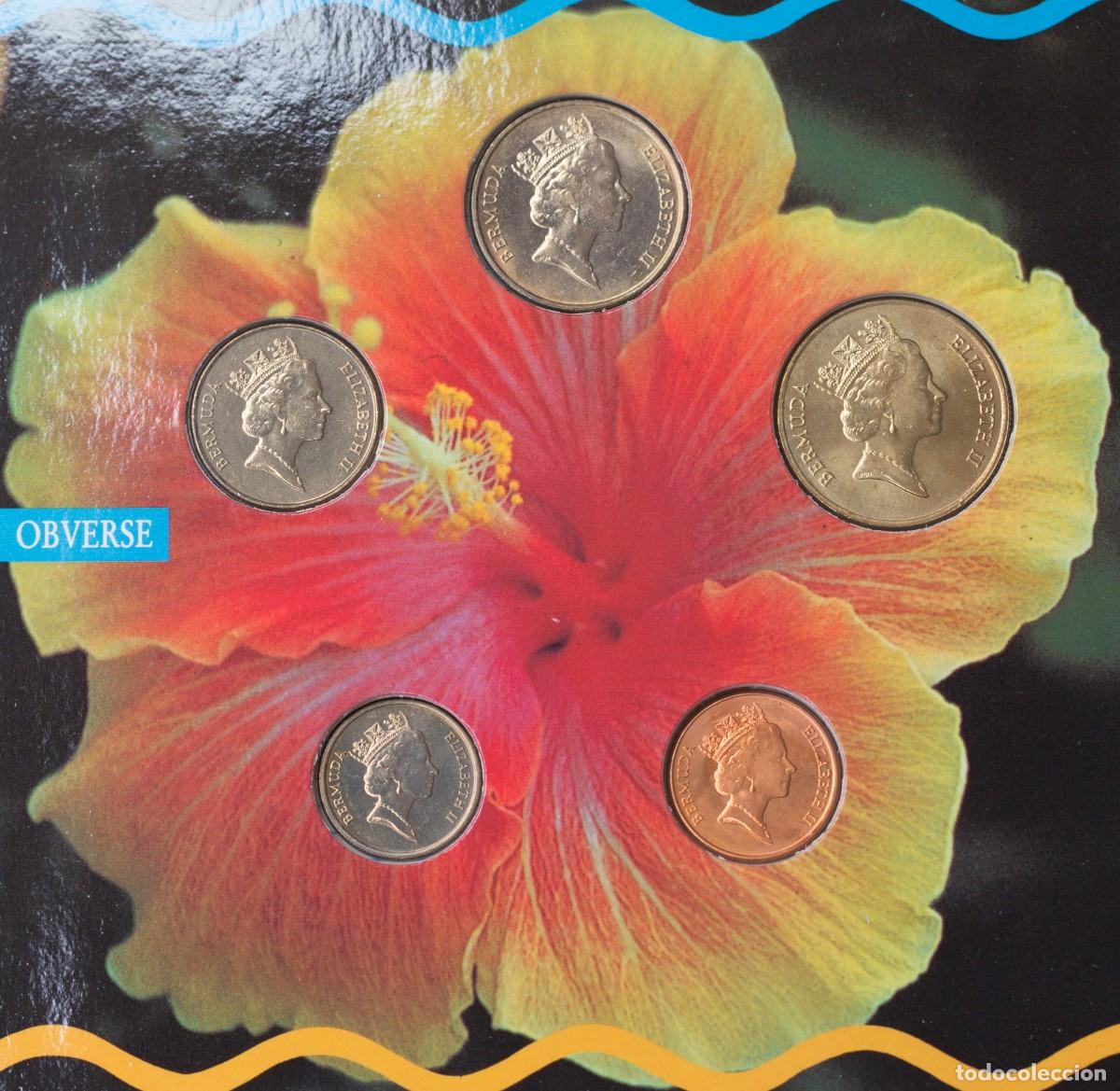 Monedas antiguas de Am&eacute;rica: Bermudas. 1993. Set de 5 monedas. - Foto 2