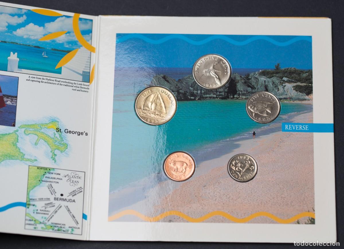 Monedas antiguas de Am&eacute;rica: Bermudas. 1993. Set de 5 monedas. - Foto 8