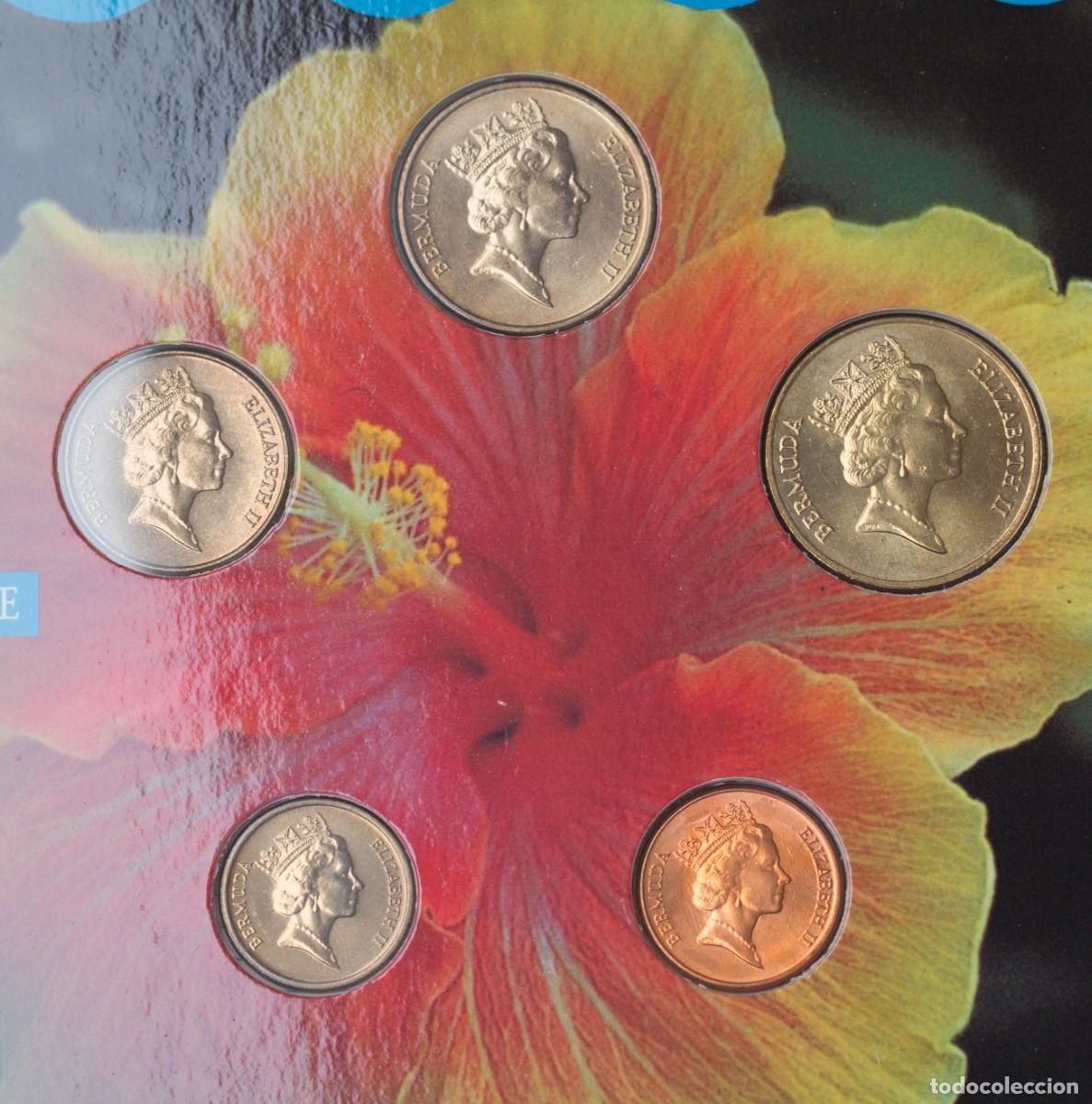 Monedas antiguas de Am&eacute;rica: Bermudas. 1993. Set de 5 monedas. - Foto 12