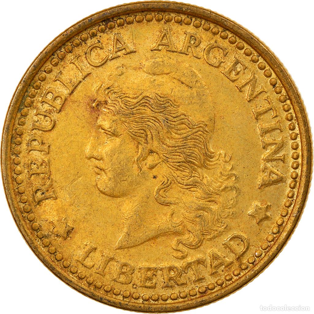 Moedas antigas da Am&eacute;rica: [#817813] Moneda, Argentina, 50 Centavos, 1975, MBC, Aluminio - bronce, KM:68