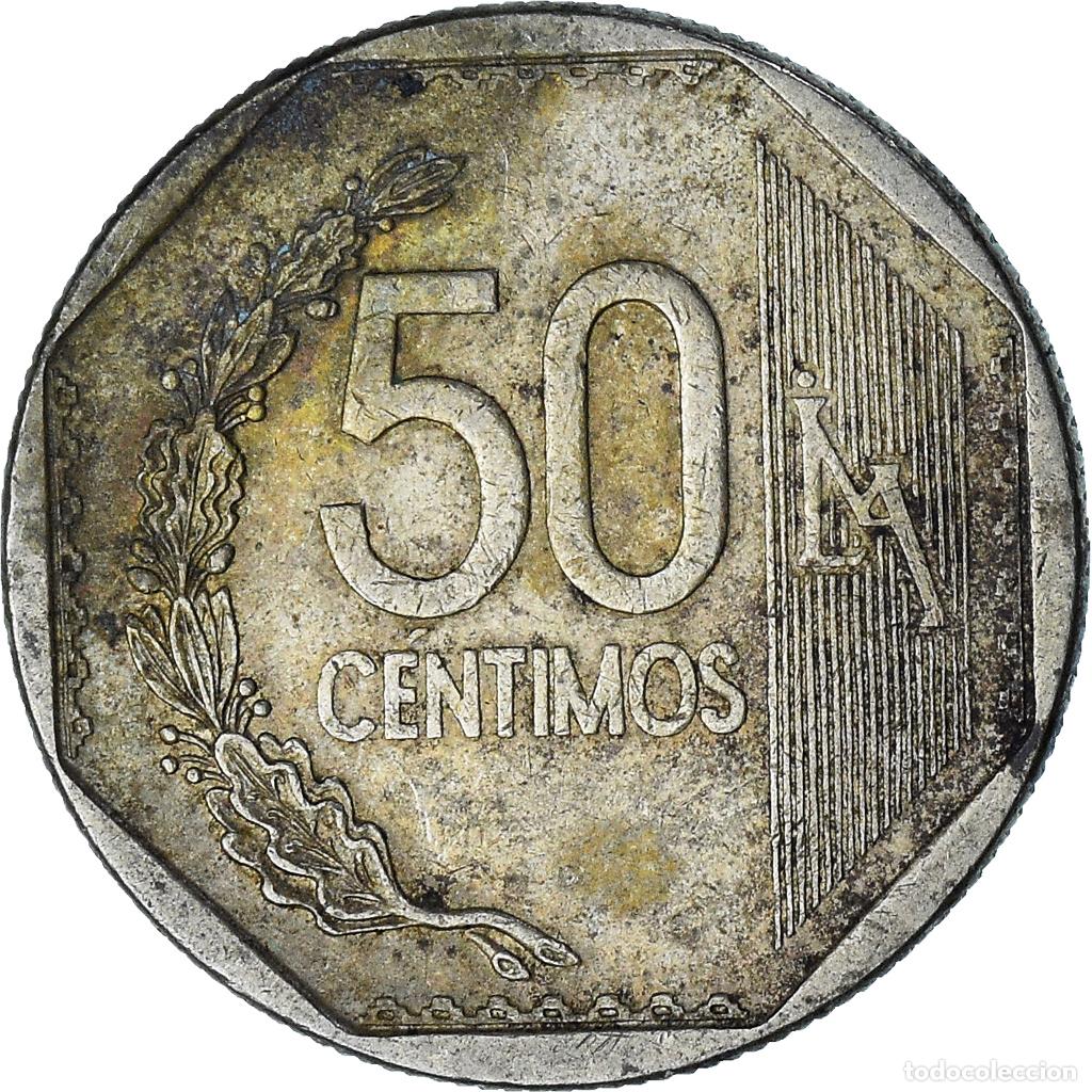 Monedas antiguas de Am&eacute;rica: [#1376331] Per&uacute;, 50 Centimos, 2014 - Foto 2
