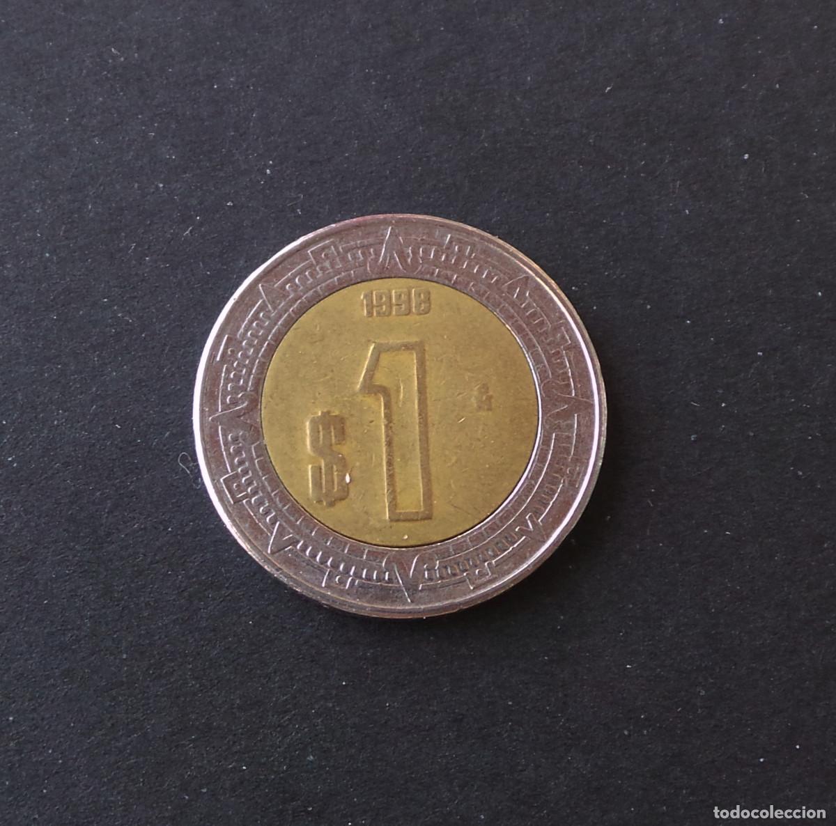 Monedas antiguas de Am&eacute;rica: M&Eacute;XICO.- 1 $ PESO 1998. - Foto 2