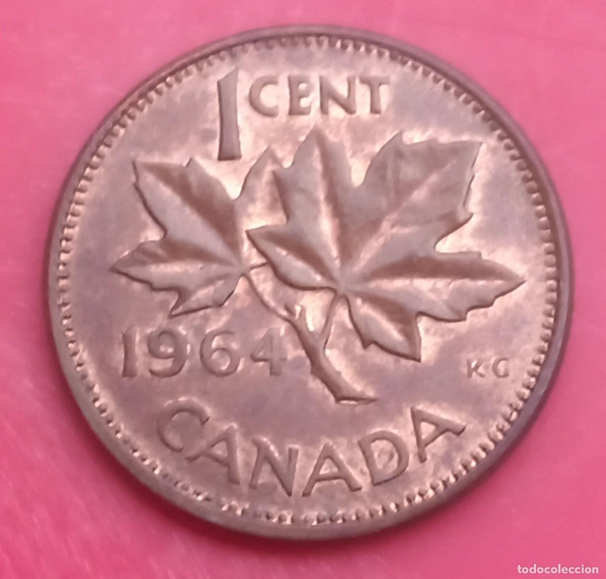 Monedas antiguas de Am&eacute;rica: CANADA - 1 CENT 1964 RC - Foto 2
