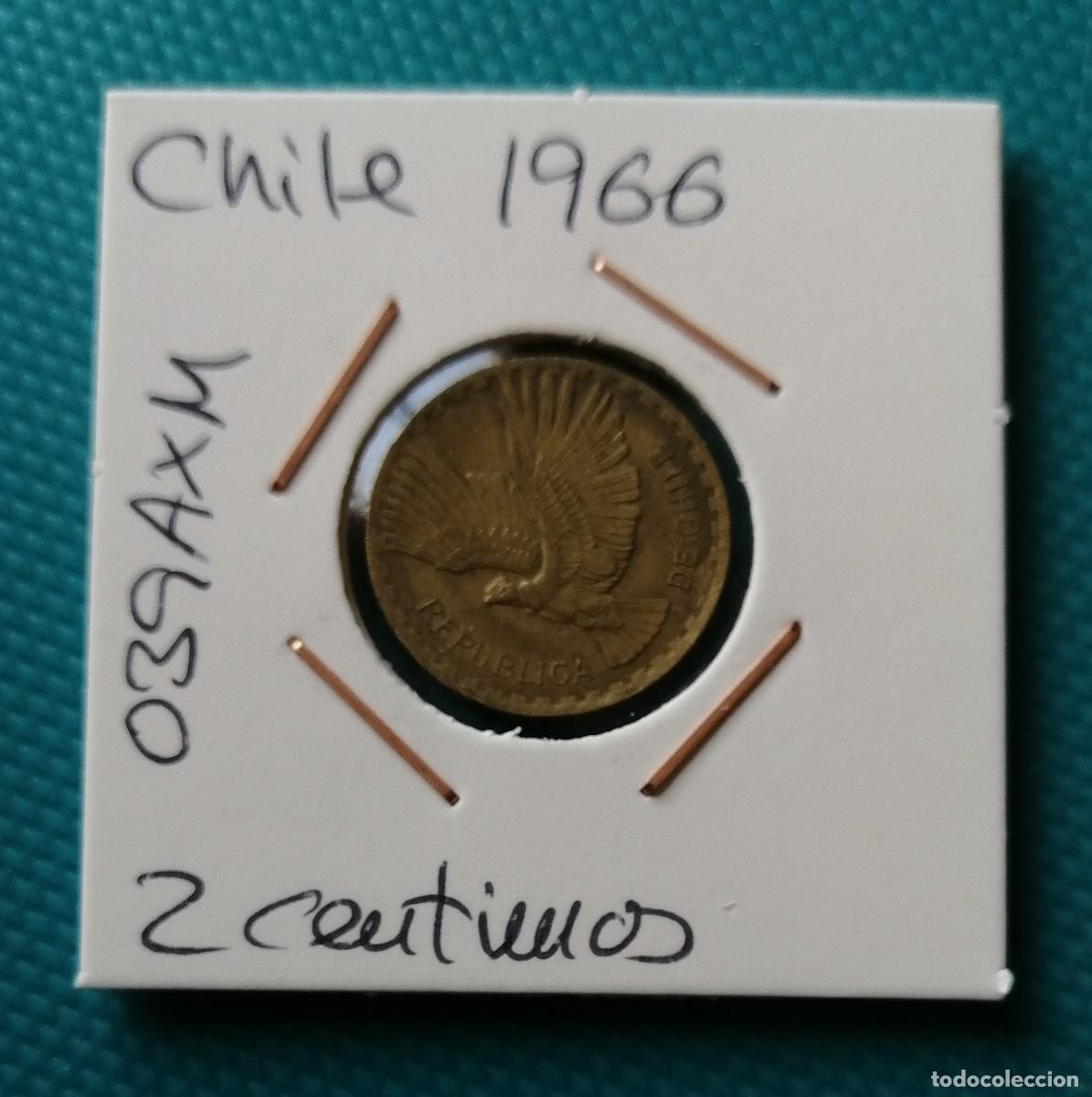 Monedas antiguas de Am&eacute;rica: MONEDA DE CHILE - 2 CENTIMOS DEL A&Ntilde;O 1966 - 039AXM - Foto 1