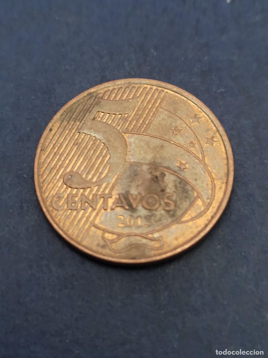 Monedas antiguas de Am&eacute;rica: Moneda 5 centavos 2013 Brasil - Foto 2