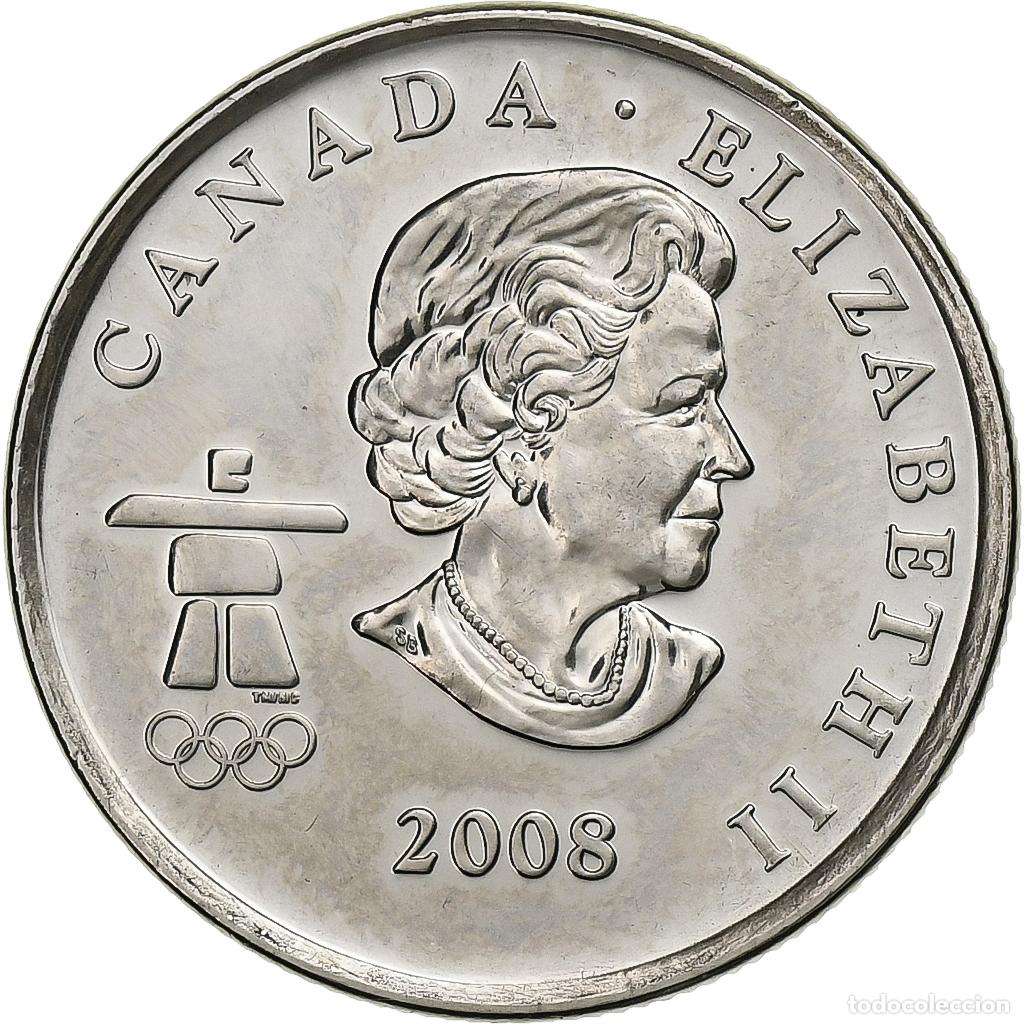 Monedas antiguas de Am&eacute;rica: [#1029991] Canad&aacute;, 25 Cents, 2008, Royal Canadian Mint, Acier plaqu&eacute; nickel, SC